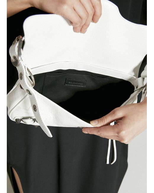 Balenciaga White Le Cagole Small Sling Shoulder Bag