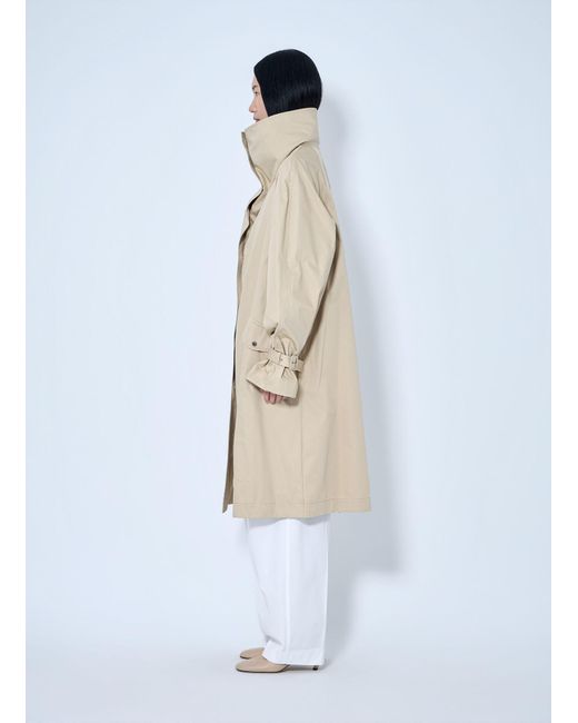 Totême  White Oversized Cotton Trench