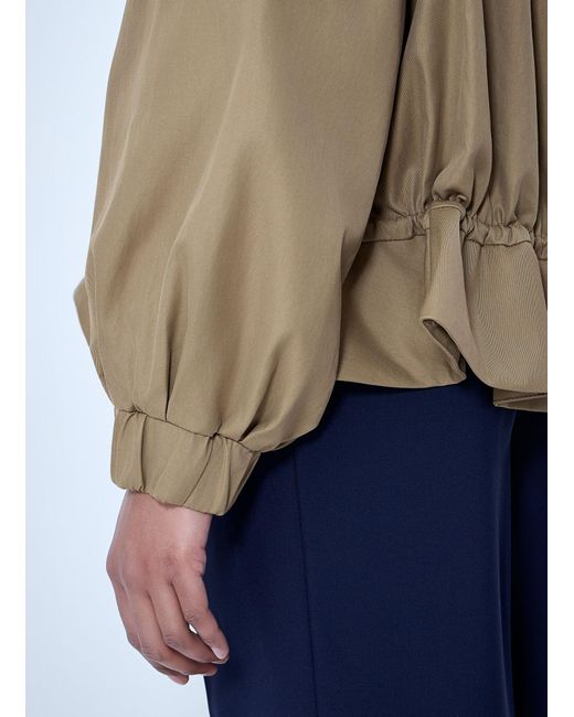 Dries Van Noten Natural Structured Collar Jacket