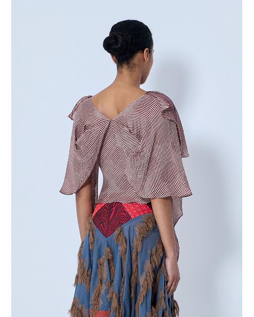 Kiko Kostadinov White Plexus Blouse
