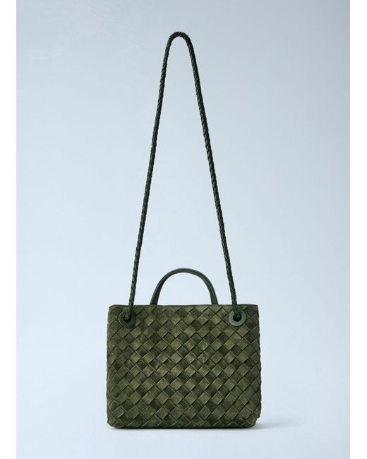 Bottega Veneta Blue Small Andiamo Handbag