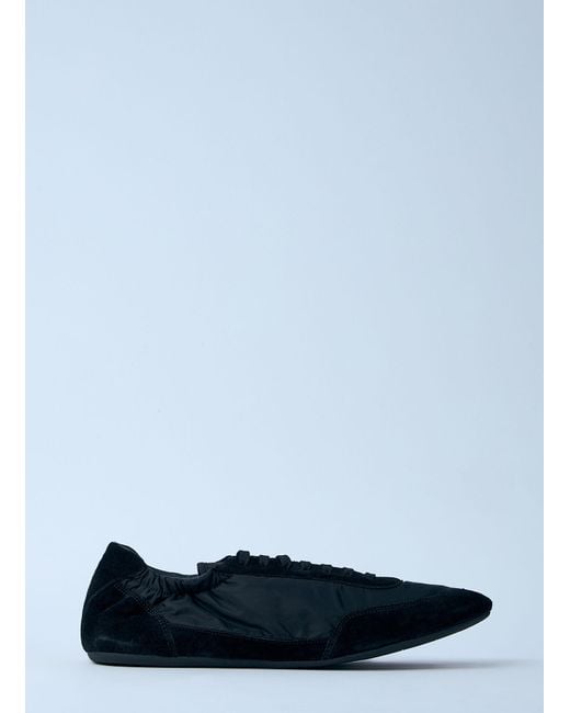 Prada Blue Collapse Re-Nylon And Suede Sneakers for men