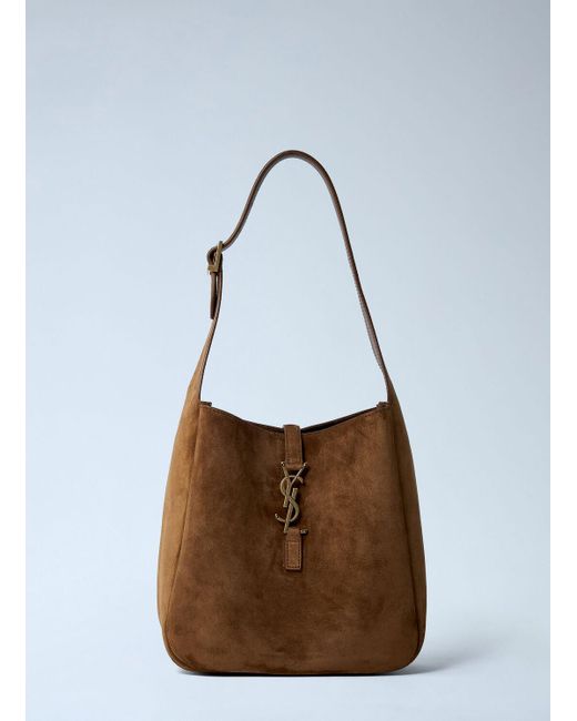 Saint Laurent Brown Small Le 5 Ã 7 Shoulder Bag