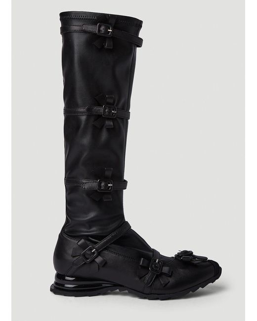 Kiko Kostadinov Black Ribbon High Boots