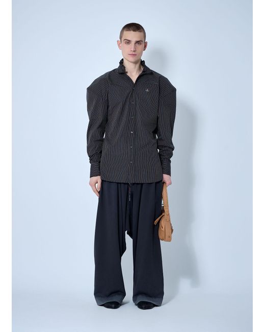 Tシャツ・カットソー Vivienne Westwood FRILLY FOOTBALL SHIRT Vivienne Westwood Frilly Football Shirt in Blue for Men