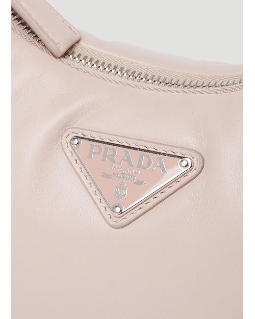 Prada Natural Re-edition 2005 Leather Shoulder Bag