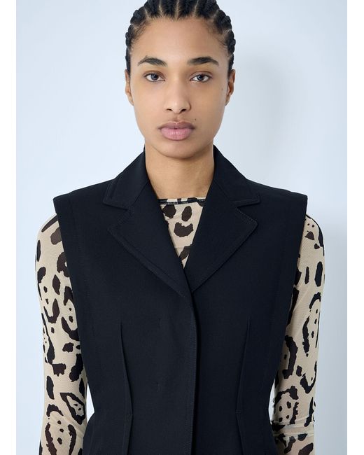 Sportmax Blue Oca Tailored Vest