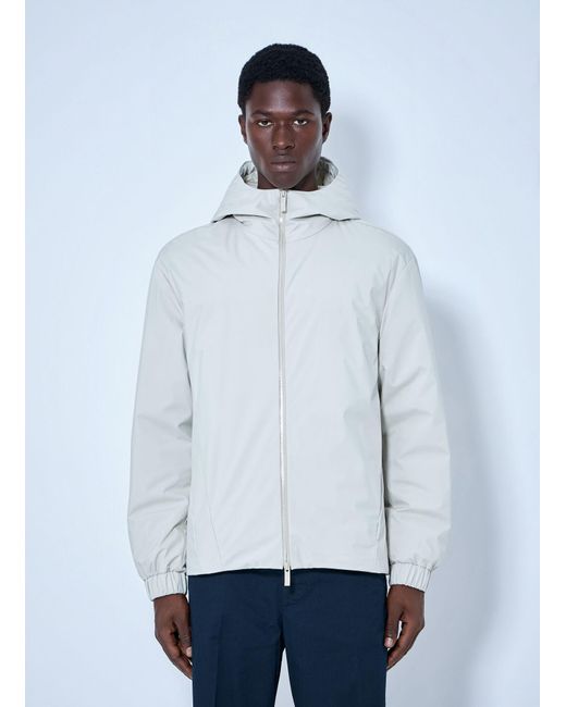 Moncler White Trelatete Hooded Down Jacket for men