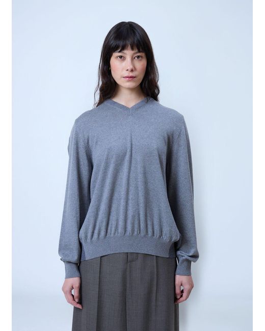 PHOEBE PHILO フィービーファイロ 25AW SHRUNK V-NECK SWEATER Vネックニットセーター CK102 YW4575 828TP ブラウン S PHOEBE PHILO | SHRUNK V-NECK | TAUPE WOOL