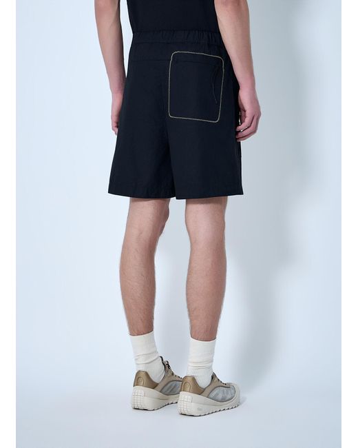 Moncler Blue Elasticated Waist Technical Shorts for men