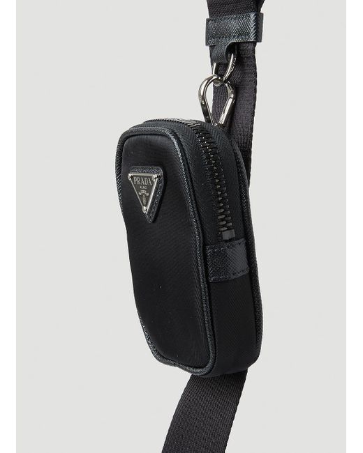 Prada Renylon Messenger Crossbody Bag in White for Men Lyst