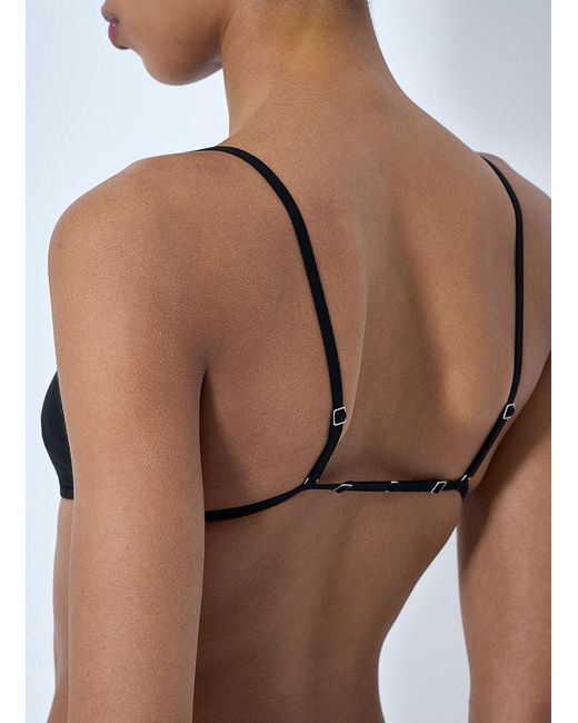Rick Owens Blue Livy Mesh Panel Bra