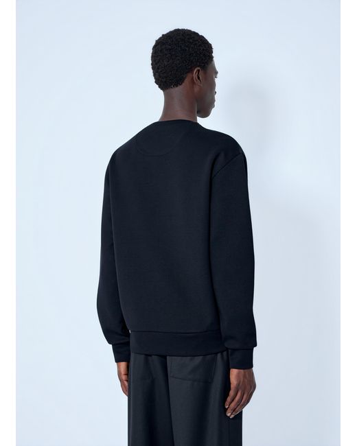 Prada Blue Technical Cotton Sweatshirt for men
