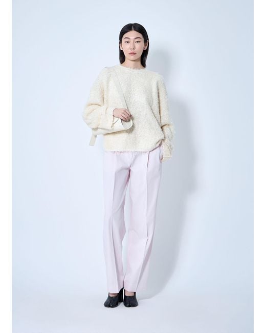 Totême  White Cotton Tailored Pants