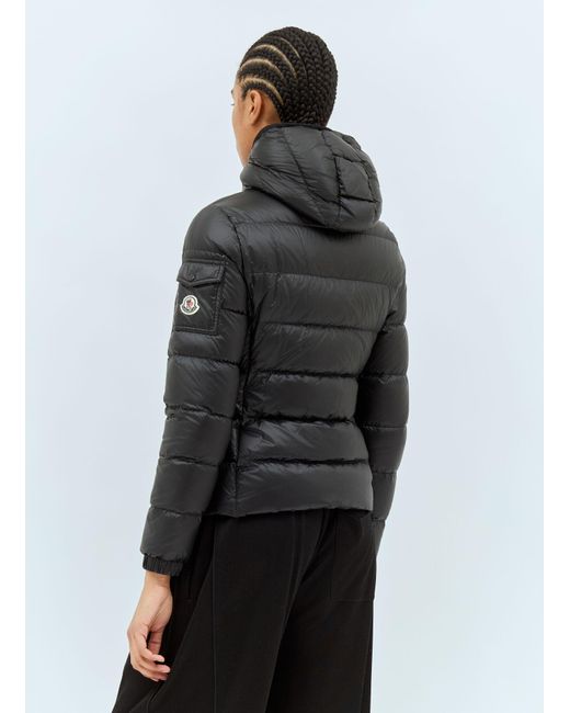 Moncler Gray Gles Hooded Short Down Jacket