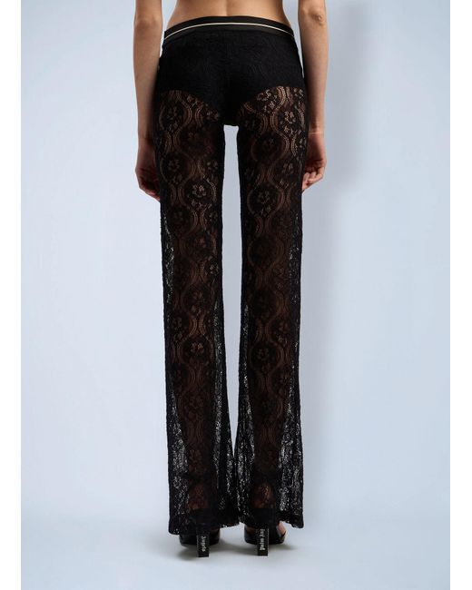 Palm Angels Black Wide Trousers