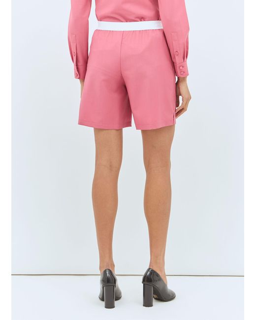 Gucci Pink Light Wool Boxer-Style Shorts