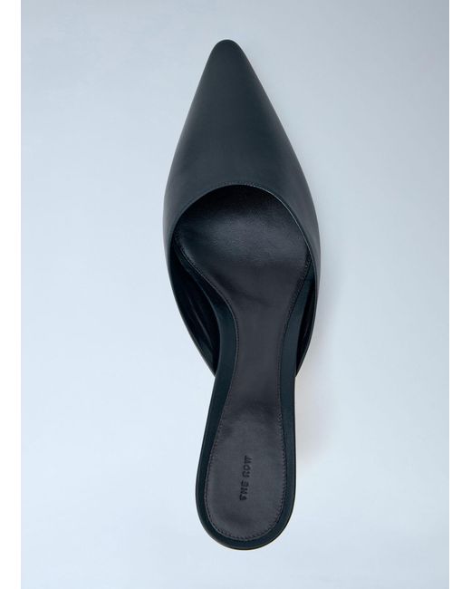 The Row White Liisa Kitten Heels