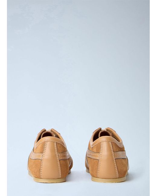 Dries Van Noten Blue Suede Panel Sneakers