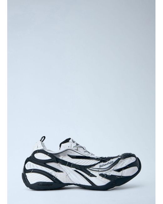 Balenciaga White Soleless Sneakers for men