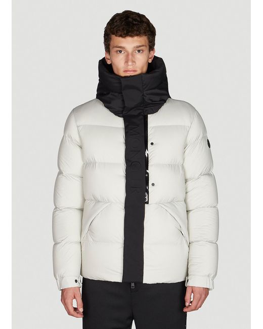 Moncler Madeira Down Hooded Jacket in White for Men | Lyst