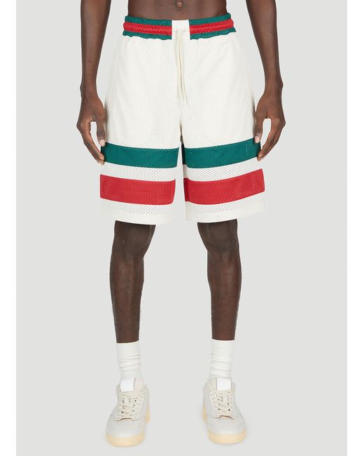 Gucci Blue Basketball Track Shorts for men