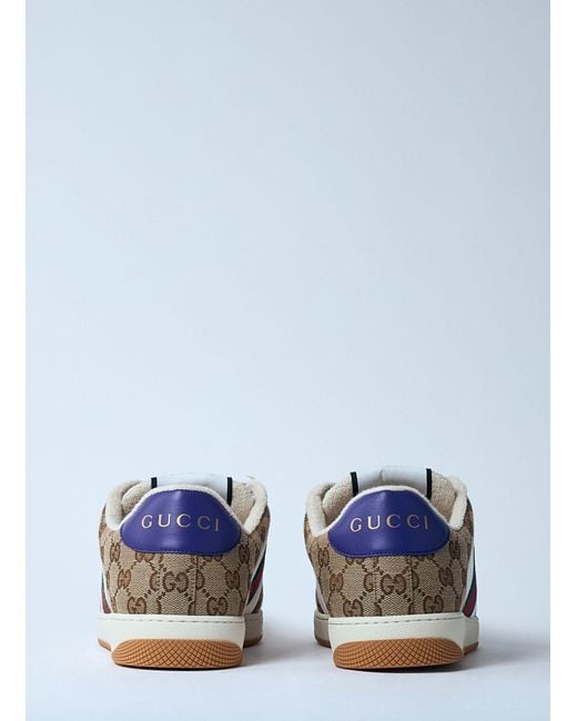 Gucci Brown Screener Sneakers for men