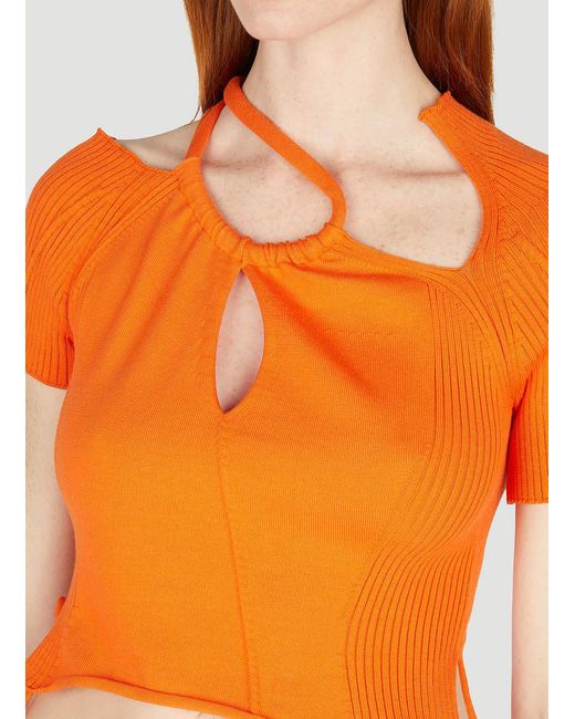 OTTOLINGER Orange Loop Top