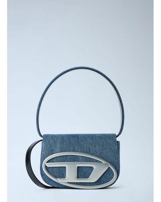 DIESEL Blue 1dr Denim Camera Bag for men
