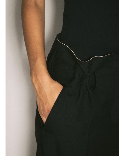 Prada Black Wool Gabardine Pants