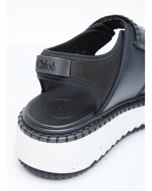 Chloé Gray Lilli Platform Sandals