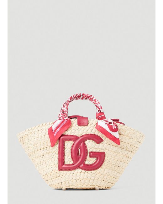 Dolce & Gabbana Pink Kendra Beach Tote Bag
