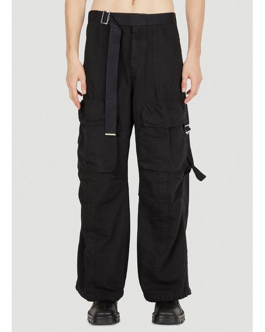 DIESEL P-malvio Cargo Pants in Black for Men | Lyst