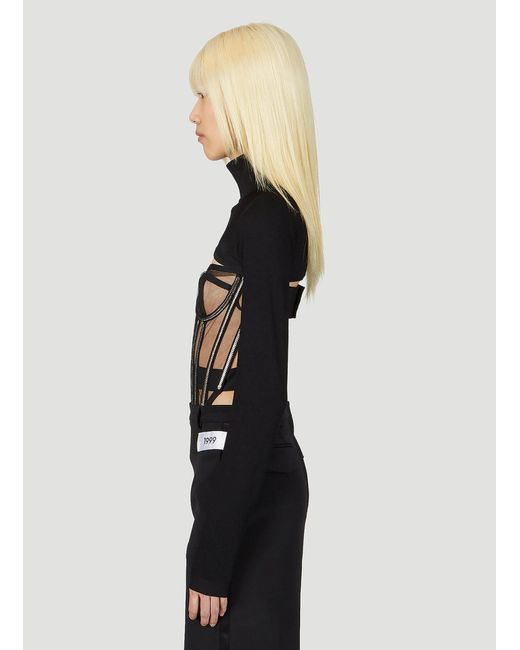 Dolce & Gabbana Black Kim High Neck Bolero