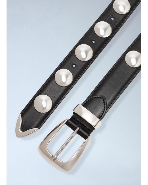 Khaite Black Benny Studded Belt