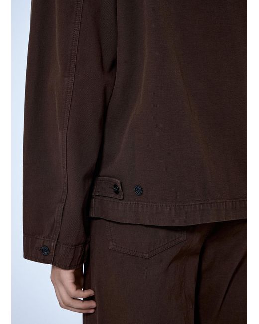 Lemaire Brown Boxy Jacket for men