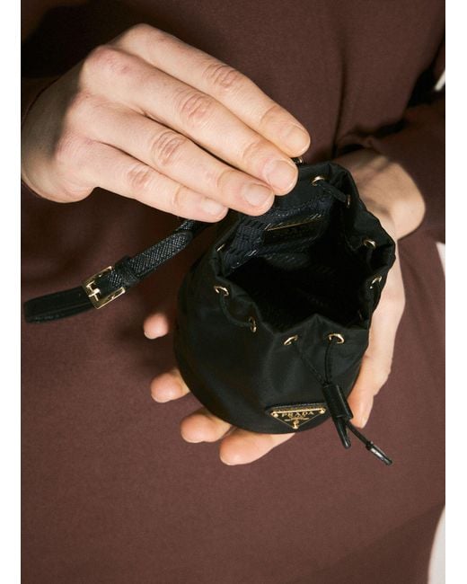 Prada Black Re-edition 1978 Re-nylon Mini Pouch