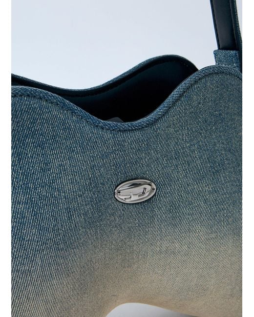 DIESEL Blue Play Double-D Shoulder Bag