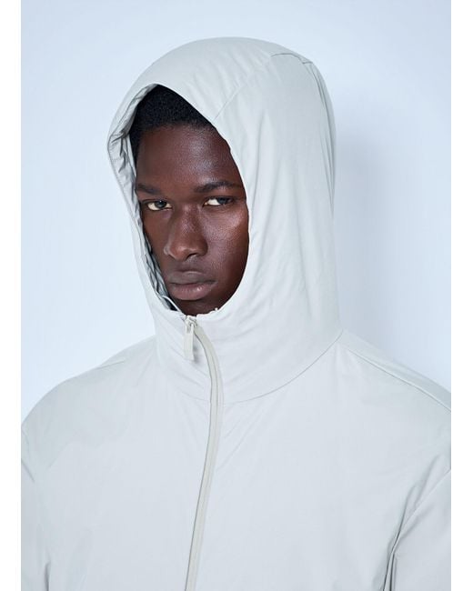 Moncler White Trelatete Hooded Down Jacket for men