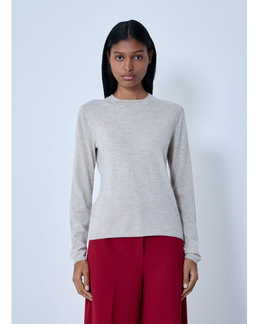 Max Mara White Cashmere Sweater