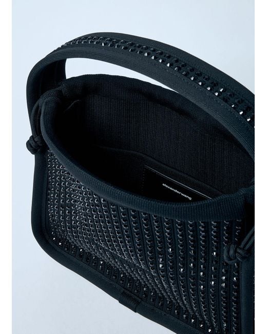 Alexander Wang Blue Small Ryan Rhinestone Handbag