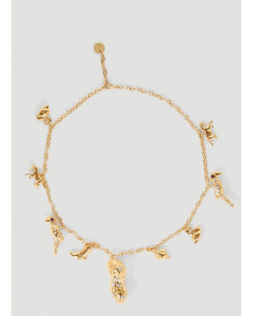 Marni Natural Mixed Charms Chain Necklace