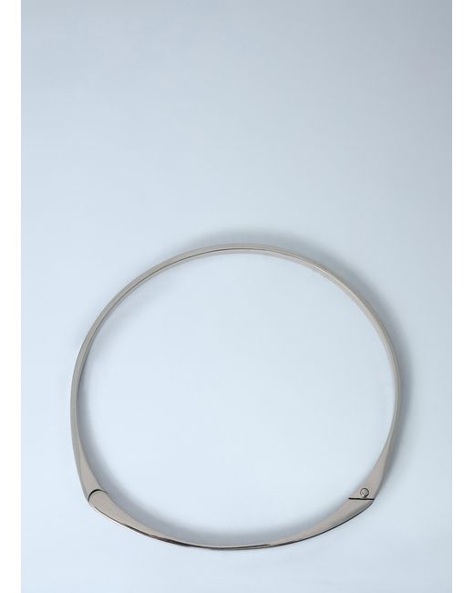 Totême Blue Signature Metal Collar Necklace