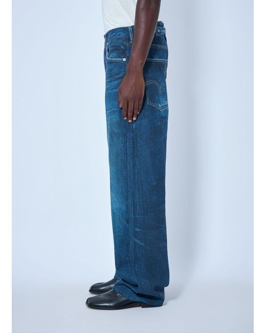 Junya Watanabe Blue X Levi's Wide-Leg Pants for men