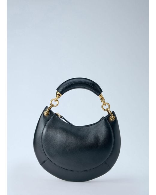 Chloé Blue Chloé Small Banana Nappa Zipped Shoulder Bag