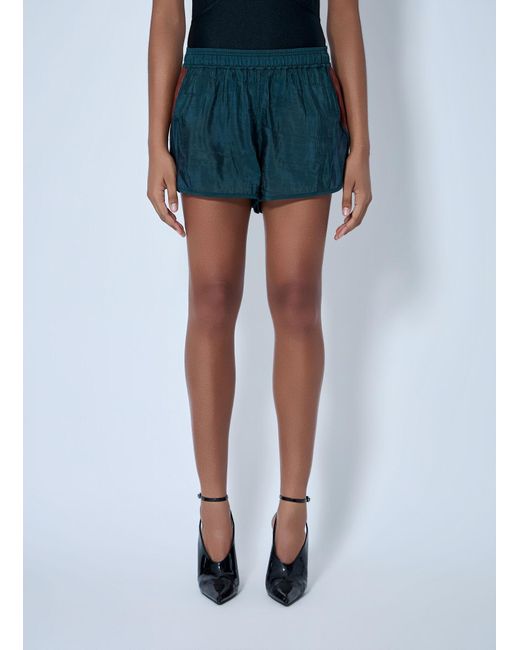 Saint Laurent Blue Elasticated Waist Shorts