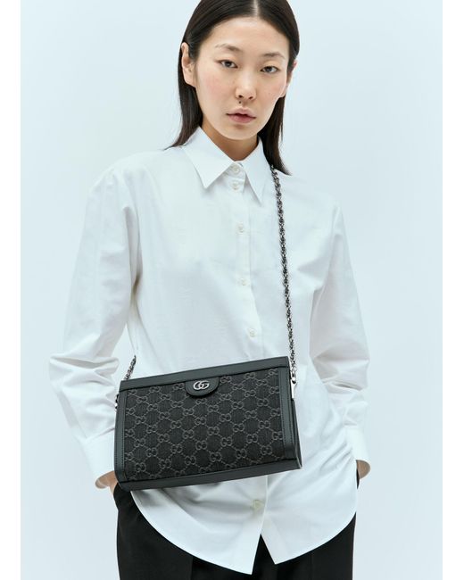 Gucci Gray Ophidia Gg Small Shoulder Bag