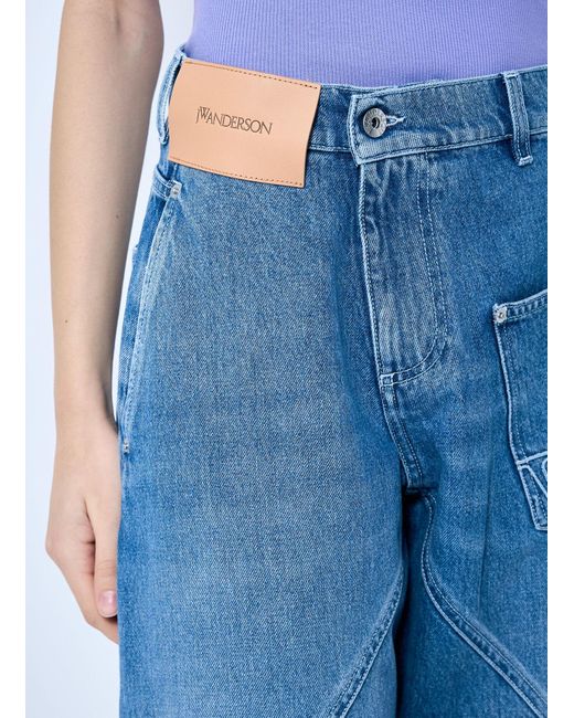 J.W. Anderson Blue Jw Anderson Twisted Workwear Jeans
