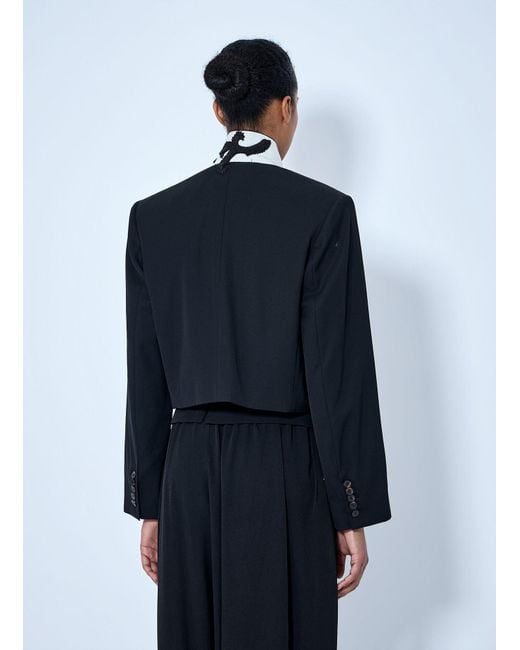 Dries Van Noten Blue Bosea Wool Cabardine Blazer