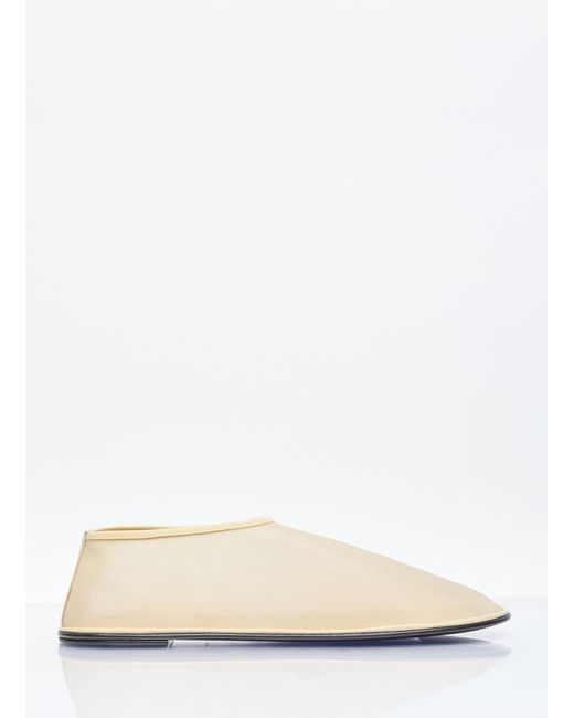The Row White Sock Ballerina Flats